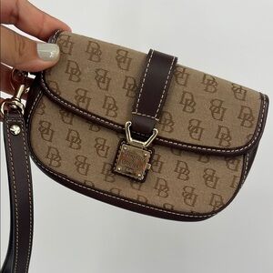 Dooney & Bourke Brown Monogram Crossbody Bag